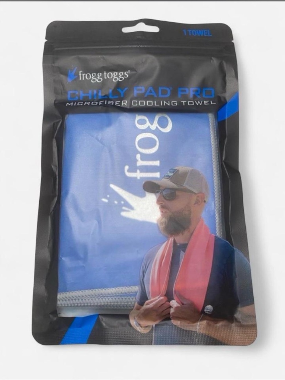 Lightweight Blue Chilly Pad Microfiber Cooling Towel